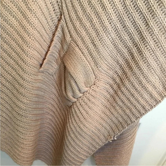 Bison Bisou sweater vest pink Feathered Knitted Cardigan size large sleeveless - Picture 3 of 10